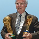 Mario Zagallo with his World Cups